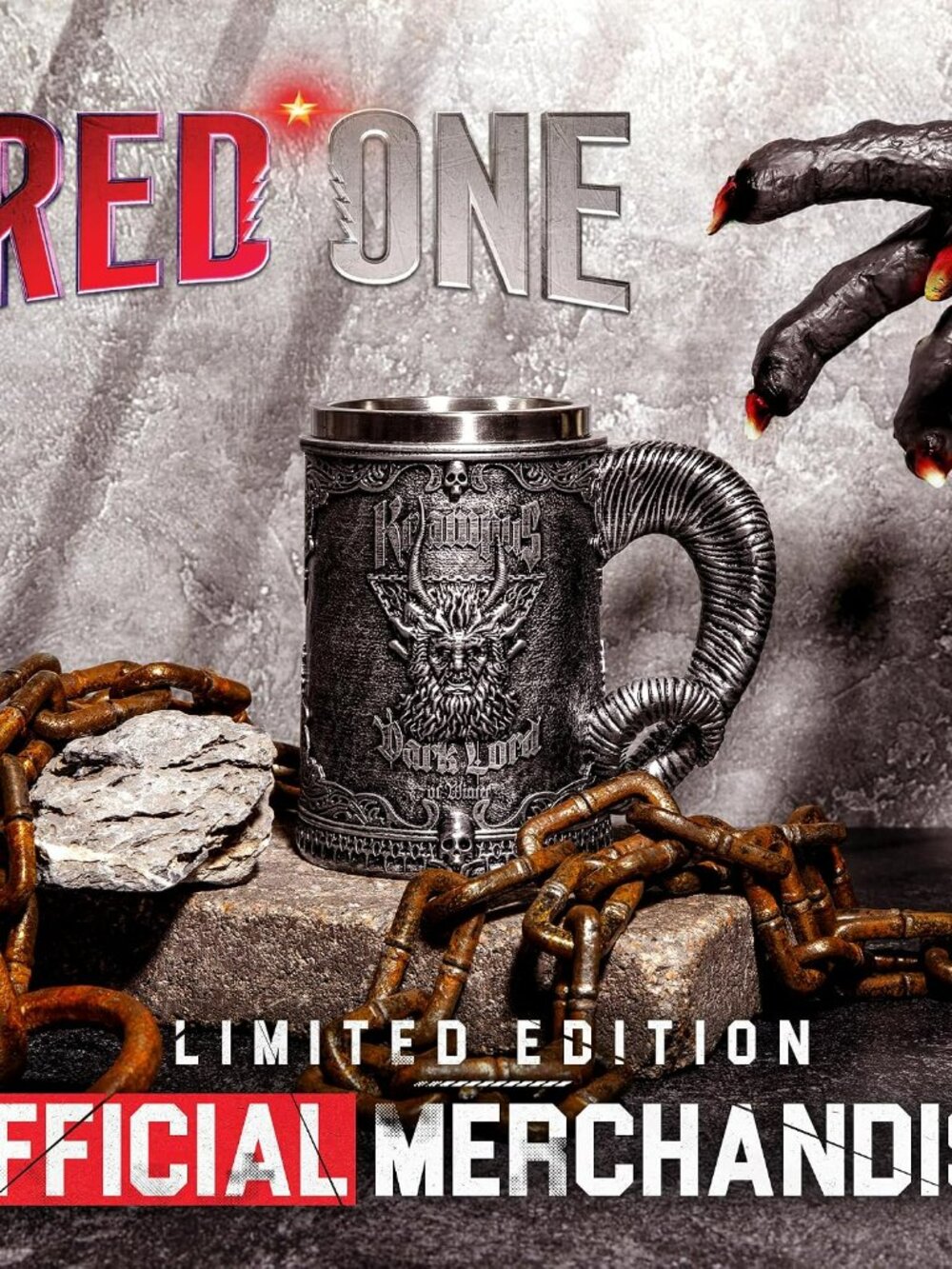 Red One Christmas Krampus Stein - Stainless Steel Insulated 17 oz. Mug New w/Tag
